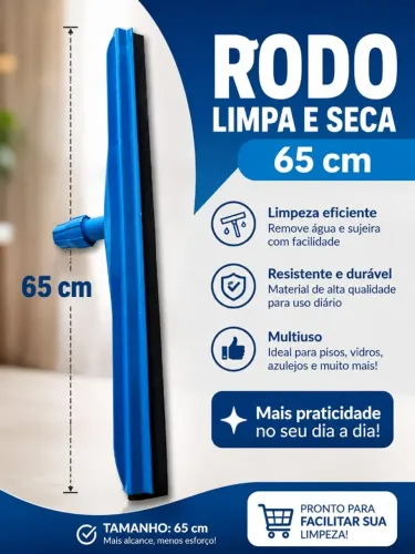 Rodo Limpa e Seca (Com cabo de alumínio)