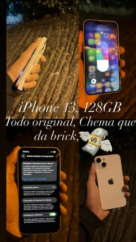iPhone 13,128 GB todo original,chama que dá brick