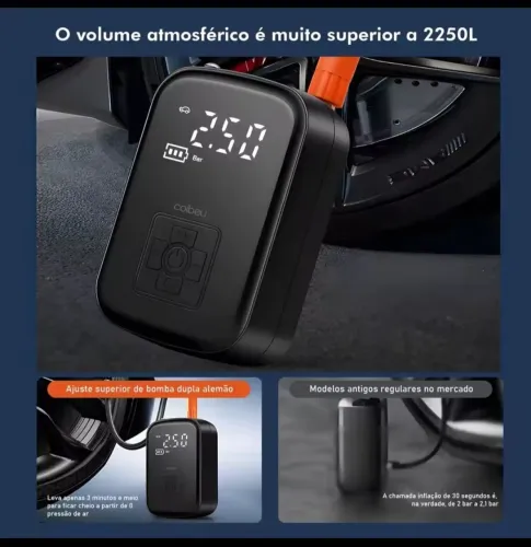 Bomba de ar eletrica portátil Coibeu
