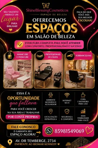 Espaço em salão de beleza para alugar para manicure e depiladora .