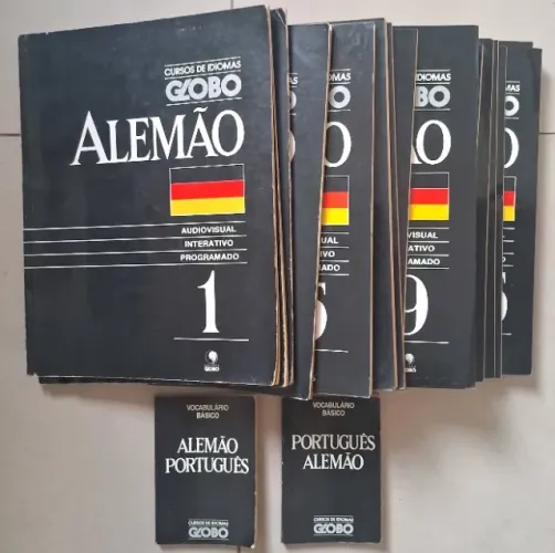 Coleção Completa Cursos de Idiomas Globo Alemão 18 Fascículos