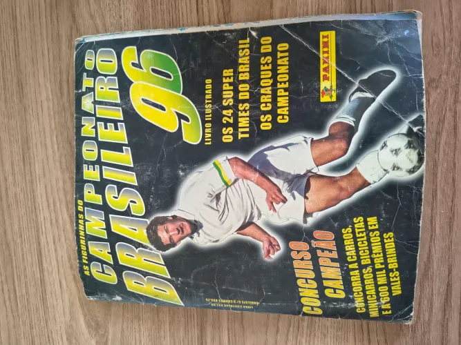 ÁLBUM DE FIGURINHAS CAMPEONATO BRASILEIRO 1996 COMPLETO
