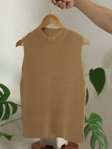 Blusa regata, goluda, tecido viscose com poliamida | Tam GG | R$ 45