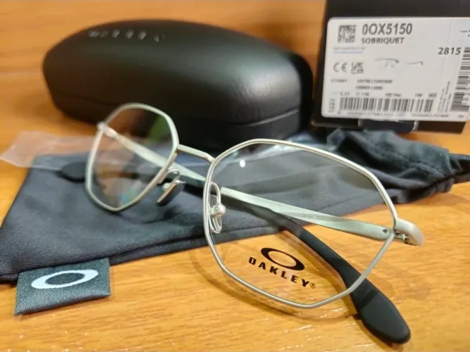 Armação Oakley Sobriquet Satin Chrome Nova Original