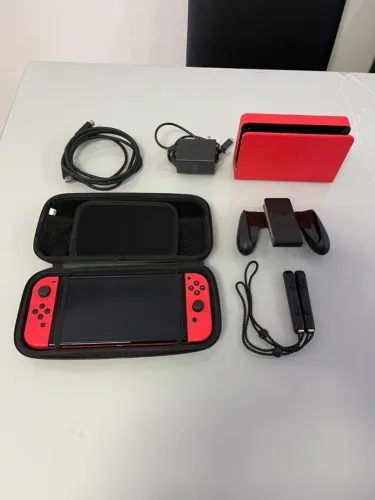 Nintendo Switch Oled Mario Red Edition - 64gb Heg-001 Usado (Usado)