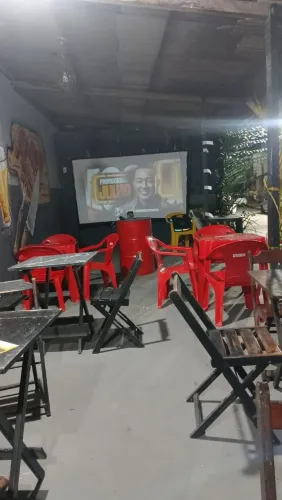 Telão para projeção com tripé 