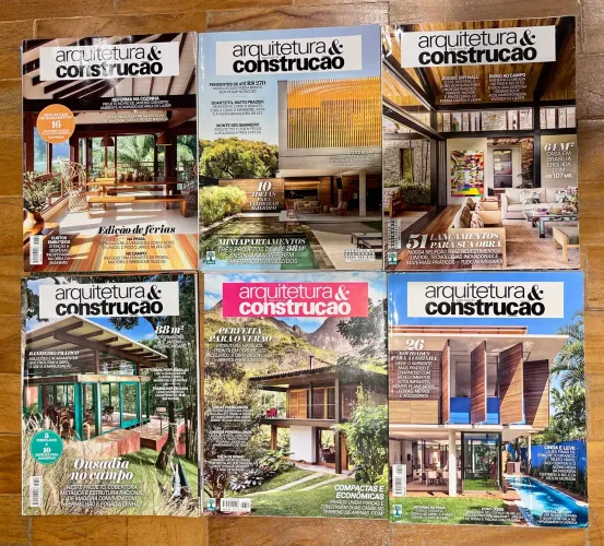 Coleção Revista Arquitetura e Construção - 22 edições