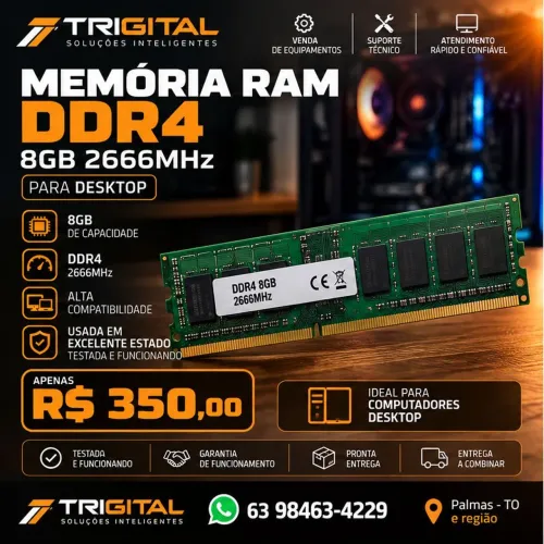 Memória 8GB p/ Desktop