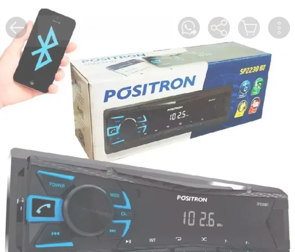 Vendo rádio pósitron semi-novo bluetooth