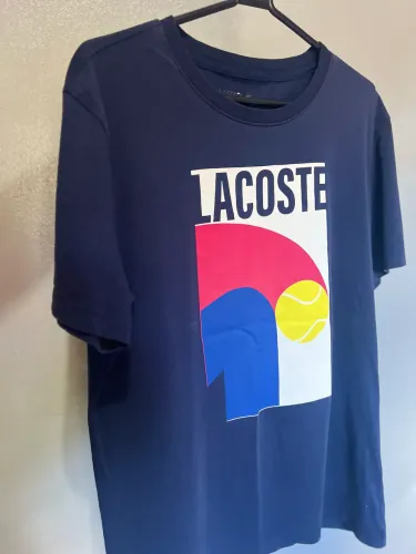 Camiseta Lacoste Sport Azul Marinho Original - Tamanho G