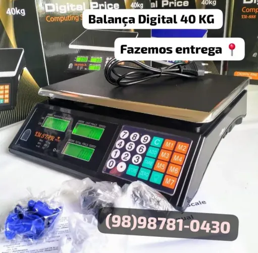 Balança Digital 40 kg Profissional Disponível 