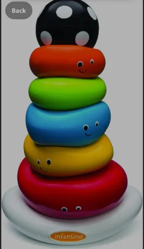 Anéis coloridos Infantino Ring Stacker