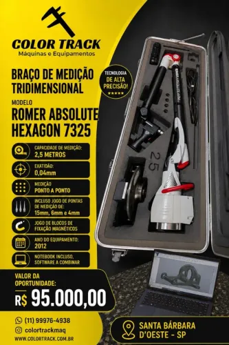 Braço de Medição Tridimensional Romer absolute 7325