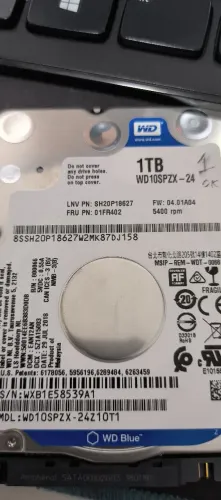 HD para notebook 1TB WD