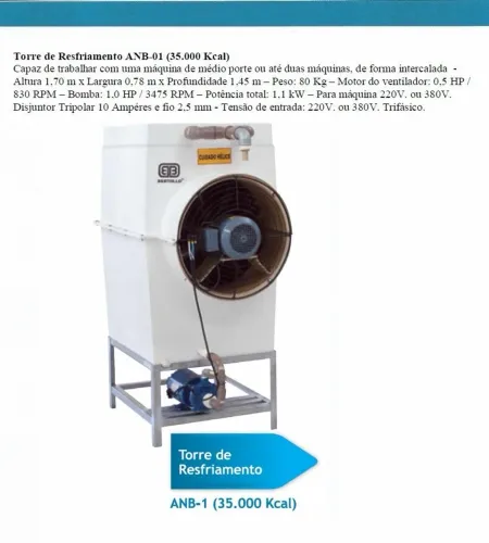 Torre de Resfriamento Bertollo ANB-01