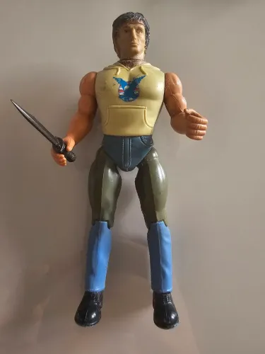 Boneco Rambo Vintage (Fire-Power) - Glasslite/Coleco Anos 80