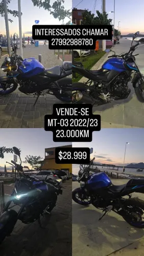 MT-03 2022/23 MOTO NOVA E CONSERVADA, MUITO TORQUE E AGILIDADE NA CIDADE.