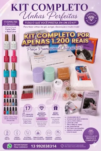 Kit Nail Designer completo
