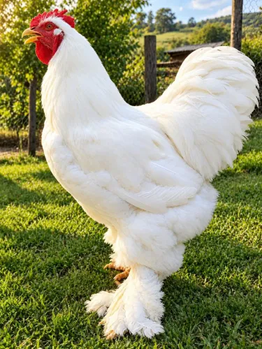 Galo Brahma white "raciado"