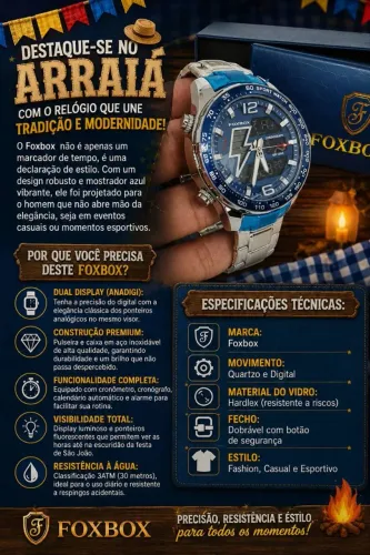 ? Arraiá de Ofertas: Garanta seu FOXBOX Dual Display com Desconto Exclusivo de São João!
