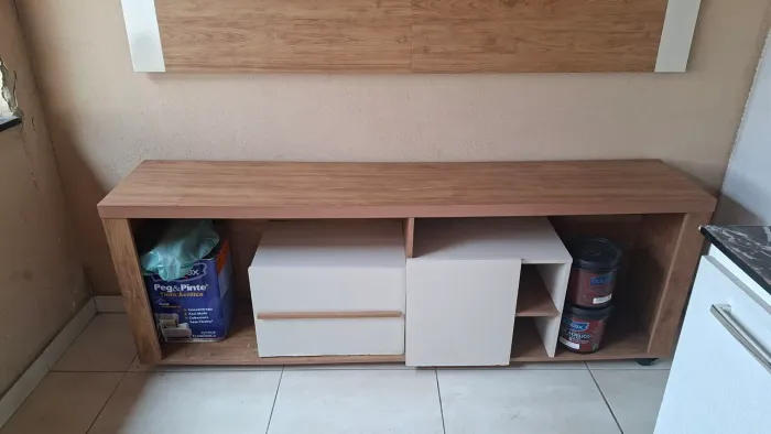 Painel de TV e rack