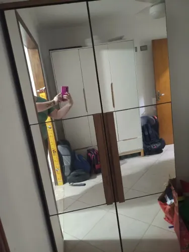 Sapateira com espelho 