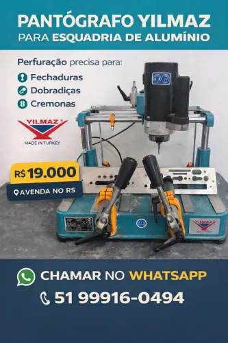 Pantógrafo Yilmaz - Esquadrias Alumínio e PVC