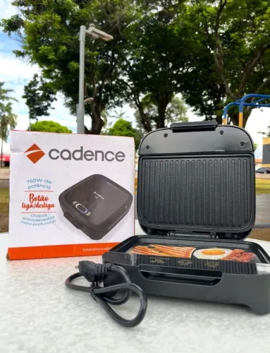 Sanduicheira Grill Cadence Antiaderente 750W Nova | Misto, Hambúrguer e Tostex