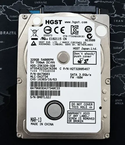 Hd notebook 320 GB