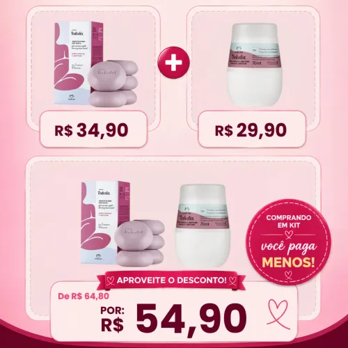 Kit Tododia Amora Vermelha e Jabuticaba (sabonete + roll-on)