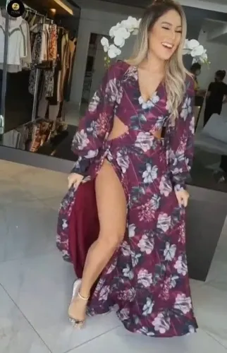 Vestido longo de festa