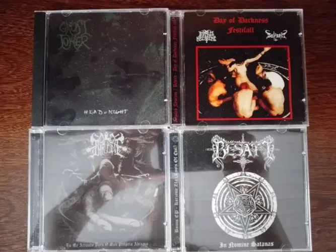 cd black metal lote c 4 cds