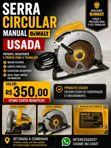 Serra circular manual Dewalt