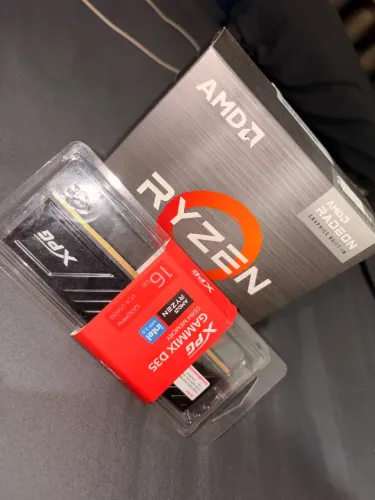 Kit Ryzen 5 5600 gt + Memória XPG 16gb ddr4 3200mhz 