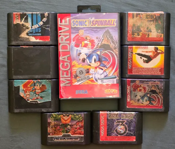 Fitas de mega drive