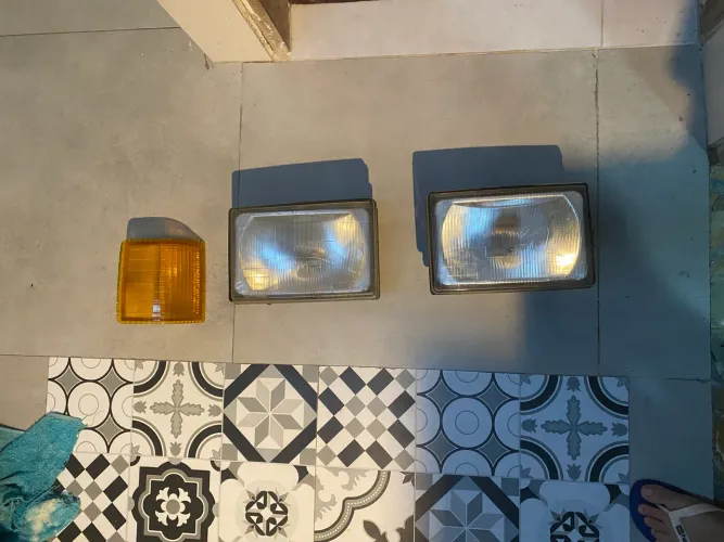 Par faróis de opala cibie originais 80/87