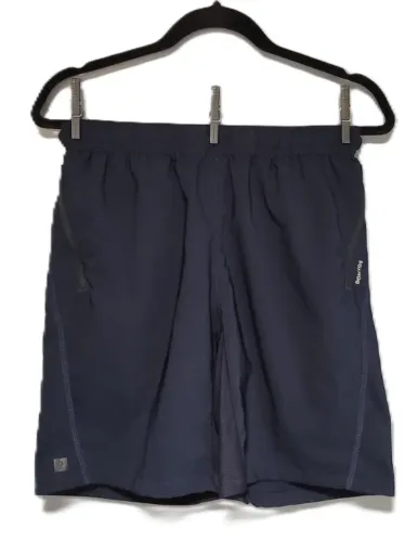 Bermudas masculina azul-escuro Domyos de poliéster tamanho P