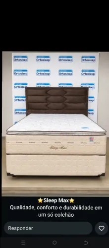 Cama casal sleep Max com colchão molas ensacadas