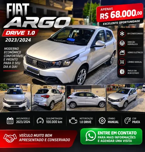 Fiat Argo Drive 1.0 6V Flex 2024