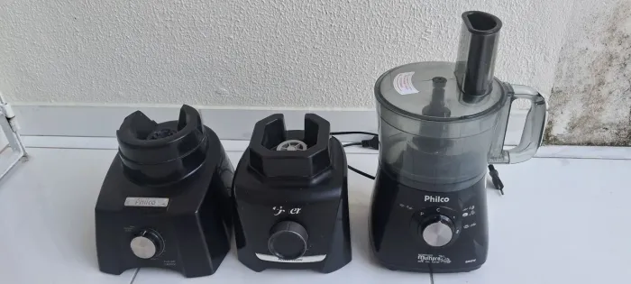 2 motores de liquidificador e 1 multiprocessador