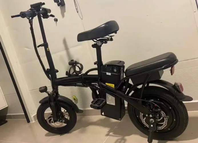 Bicicleta Dobrável Elétrica 400W 48V ? Bateria Removível ?