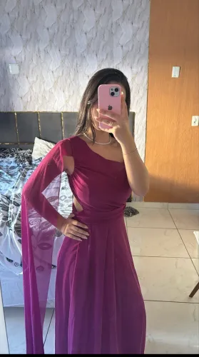vestido fucsia casamento/formatura