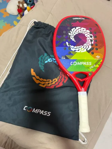 Raquete de Beach Tennis Compass Oslo Vermelha