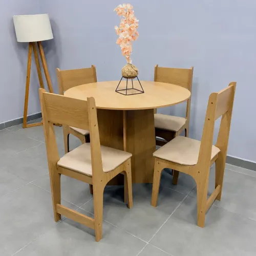 Mesa de jantar Cindy cadeiras Delta / produto novo