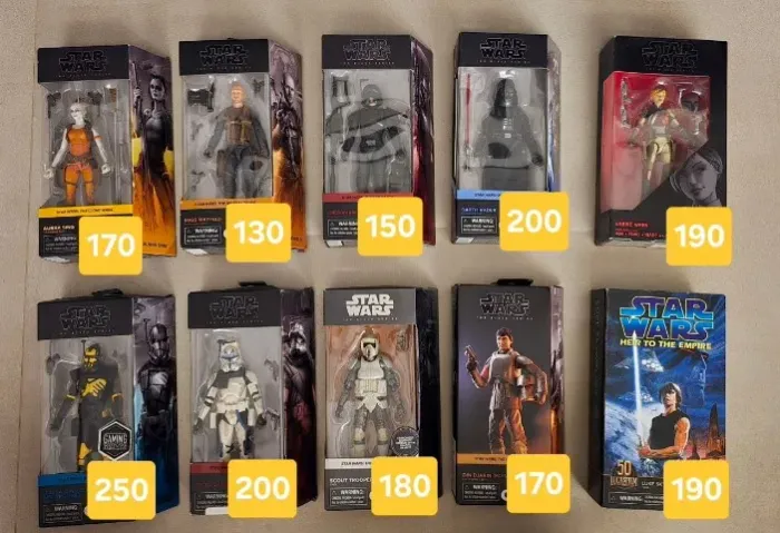 STAR WARS BLACK SERIES e FIGUARTS - DIVERSOS