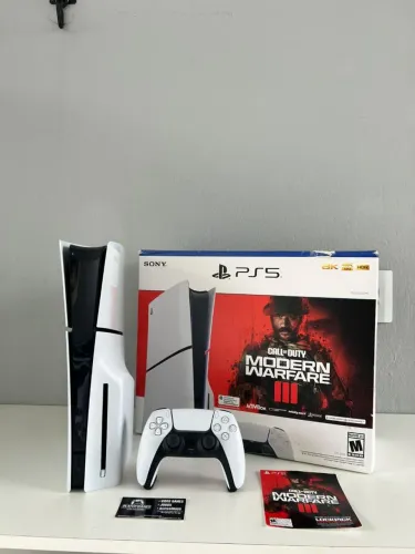 Playstation 5 Slim 1TB com Leitor + Jogo Call of duty (Aceito Cartão)