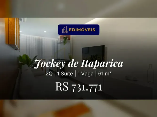 Jockey de Itaparica| Apartamento 2 quartos com suíte, pronto para morar