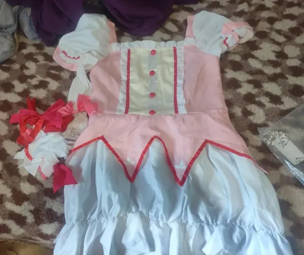 ? cosplay madoka xl chinês com acessórios!<br>