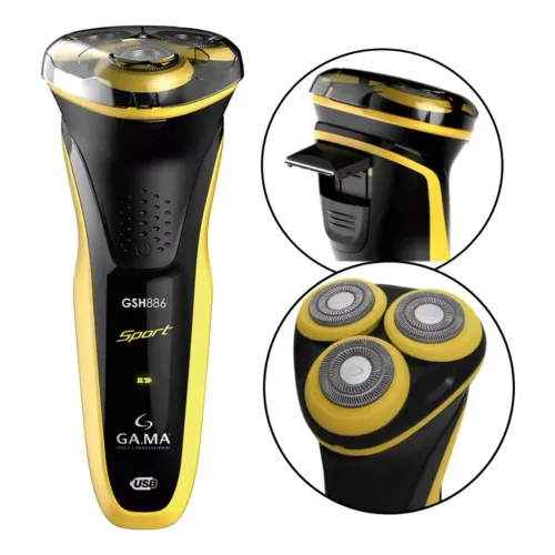 Barbeador Elétrico 3 Lâminas Sport USB Bivolt | GA.MA Italy