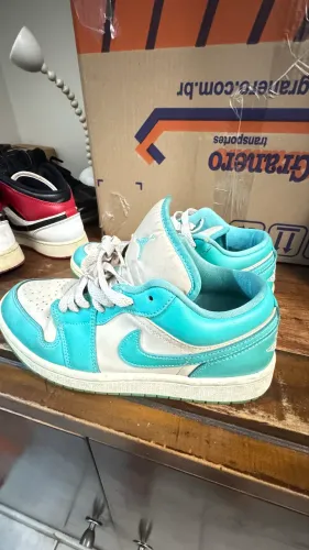 Air Jordan 1 Low SE Teal Green Beige